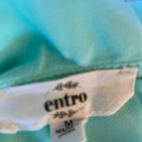 Teal Entro Cold Shoulder Strappy Tank - Picture 3 of 3